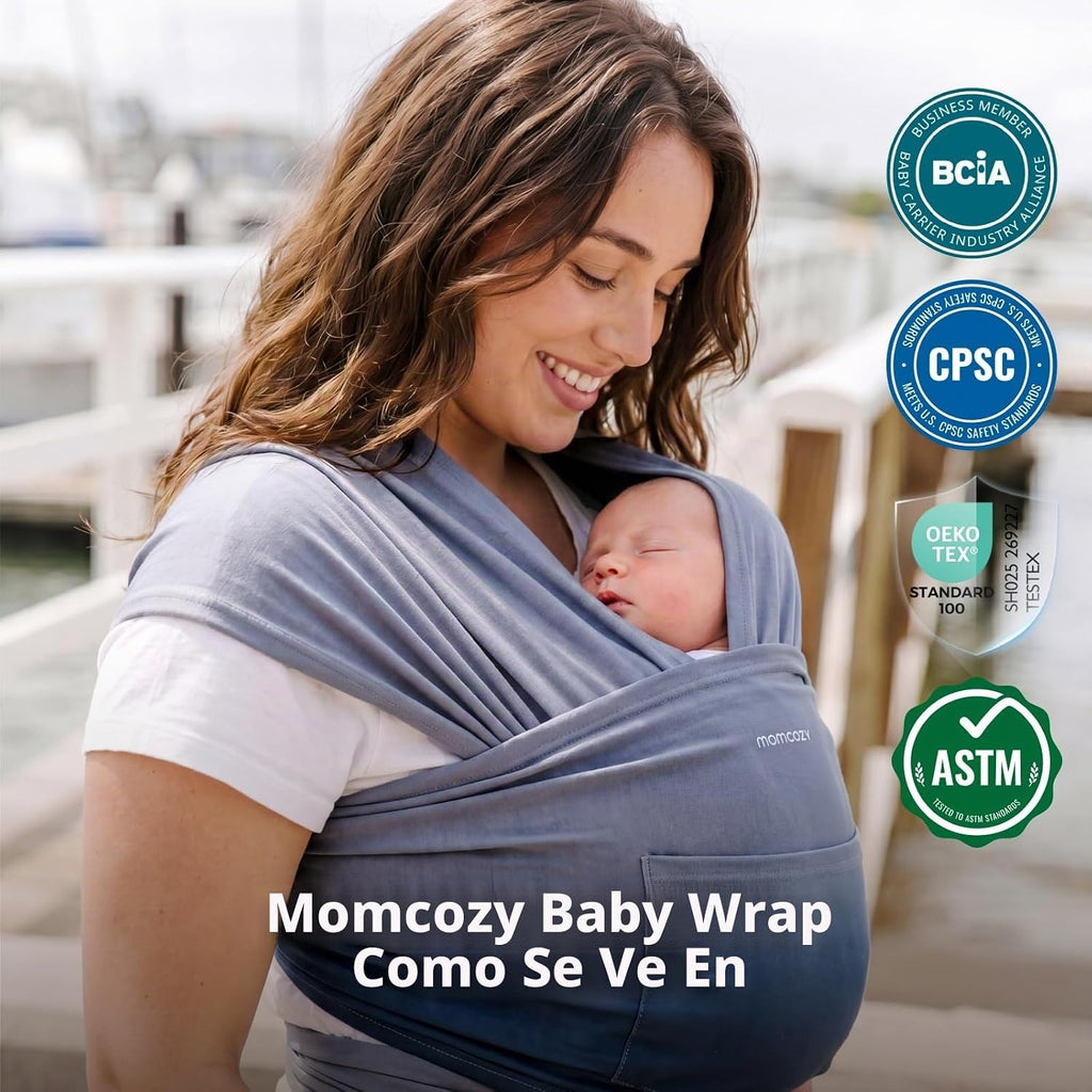 Momcozy Portabebés, diseño fácil de poner de 2 piezas, recién nacid...