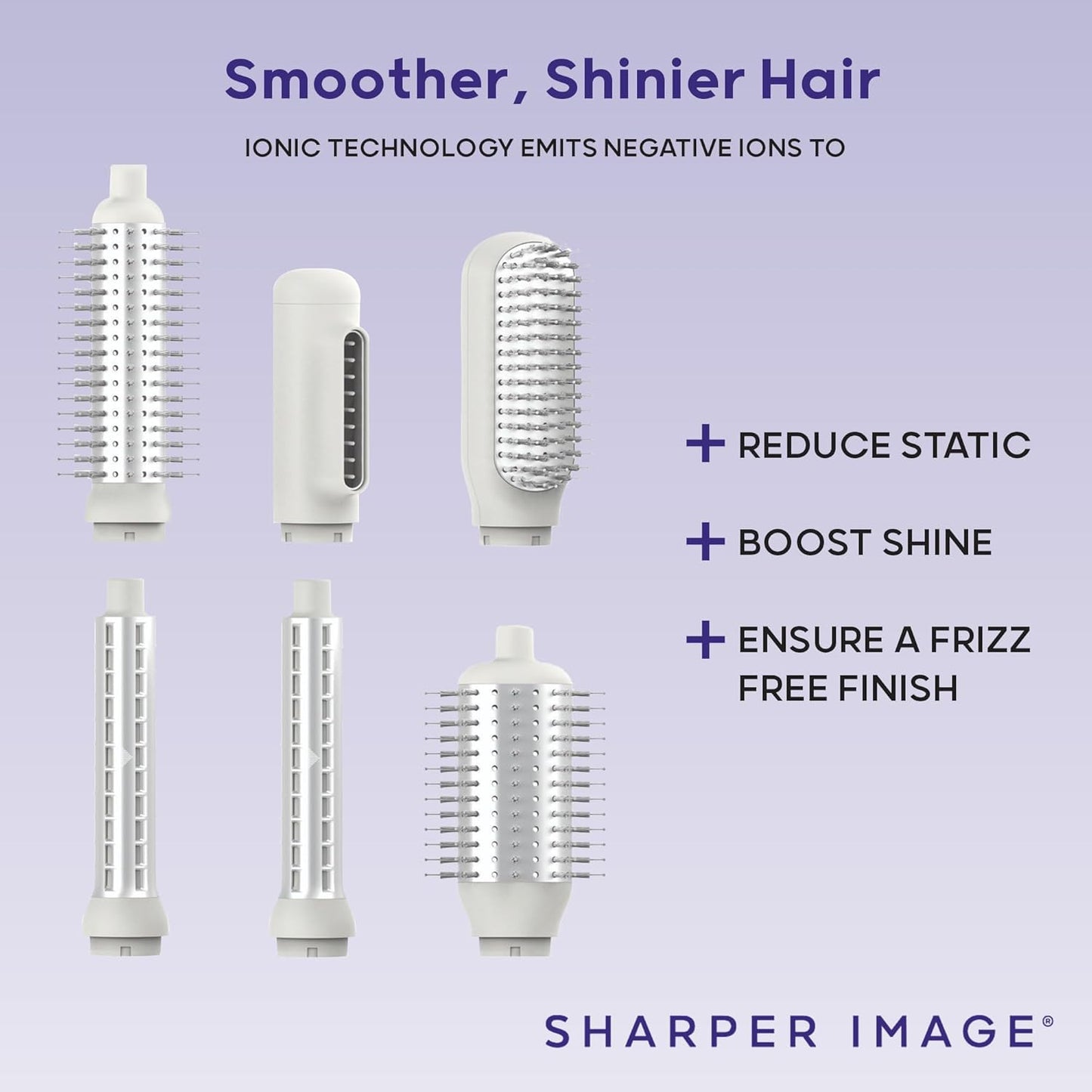 Sharper Image Revel 6 en 1 multiestilizador, cepillo iónico para se...