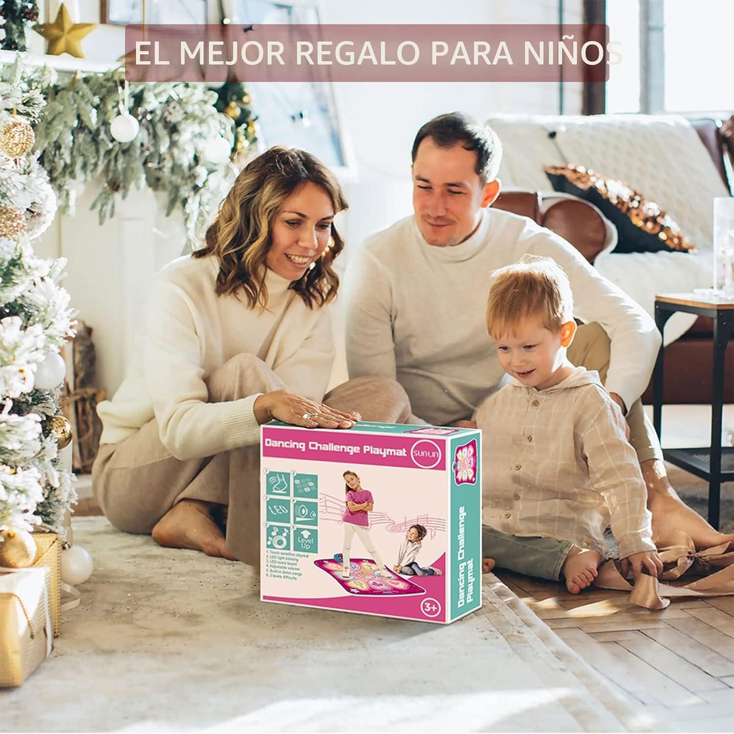SUNLIN Tapete de Baile - Tapete de Juego de Pasos Rítmicos - Almoha...