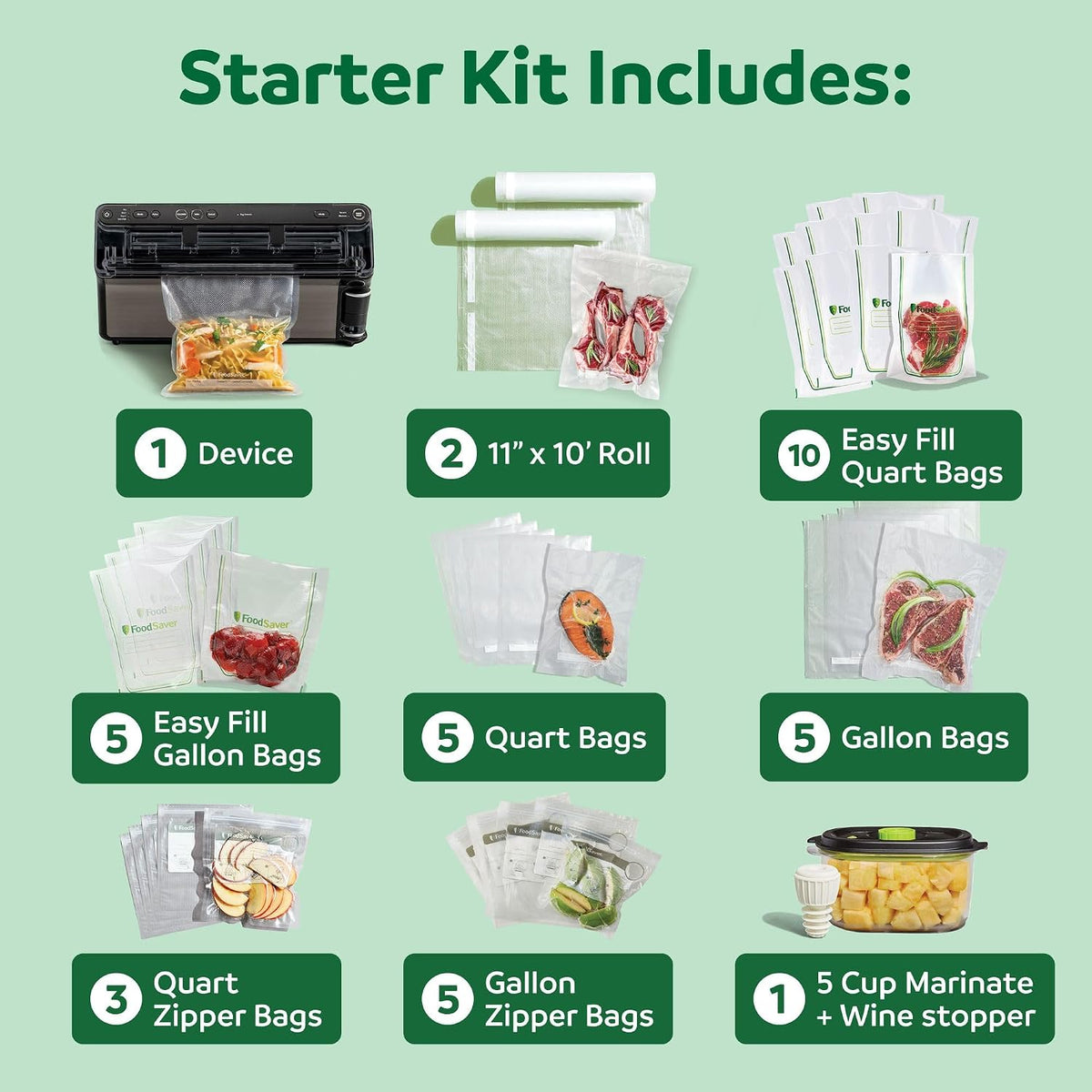 FoodSaver Elite All-in-One Liquid+™ Sellador al Vacío Todo en Uno c...