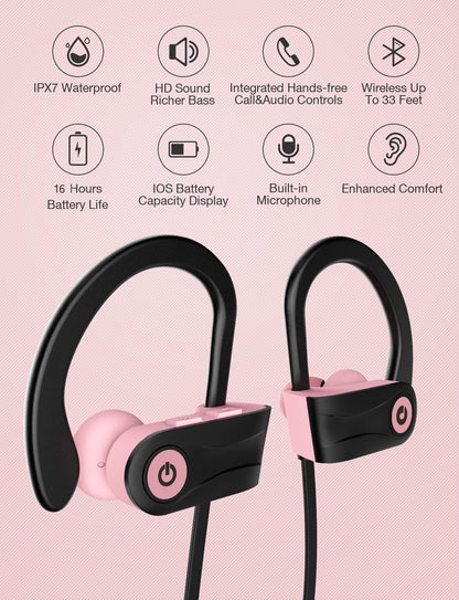 Otium - Auriculares Bluetooth inalámbricos, auriculares con Bluetoo...