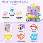 Ryotagift Juguetes de animales de peluche elefante musical bilingüe...