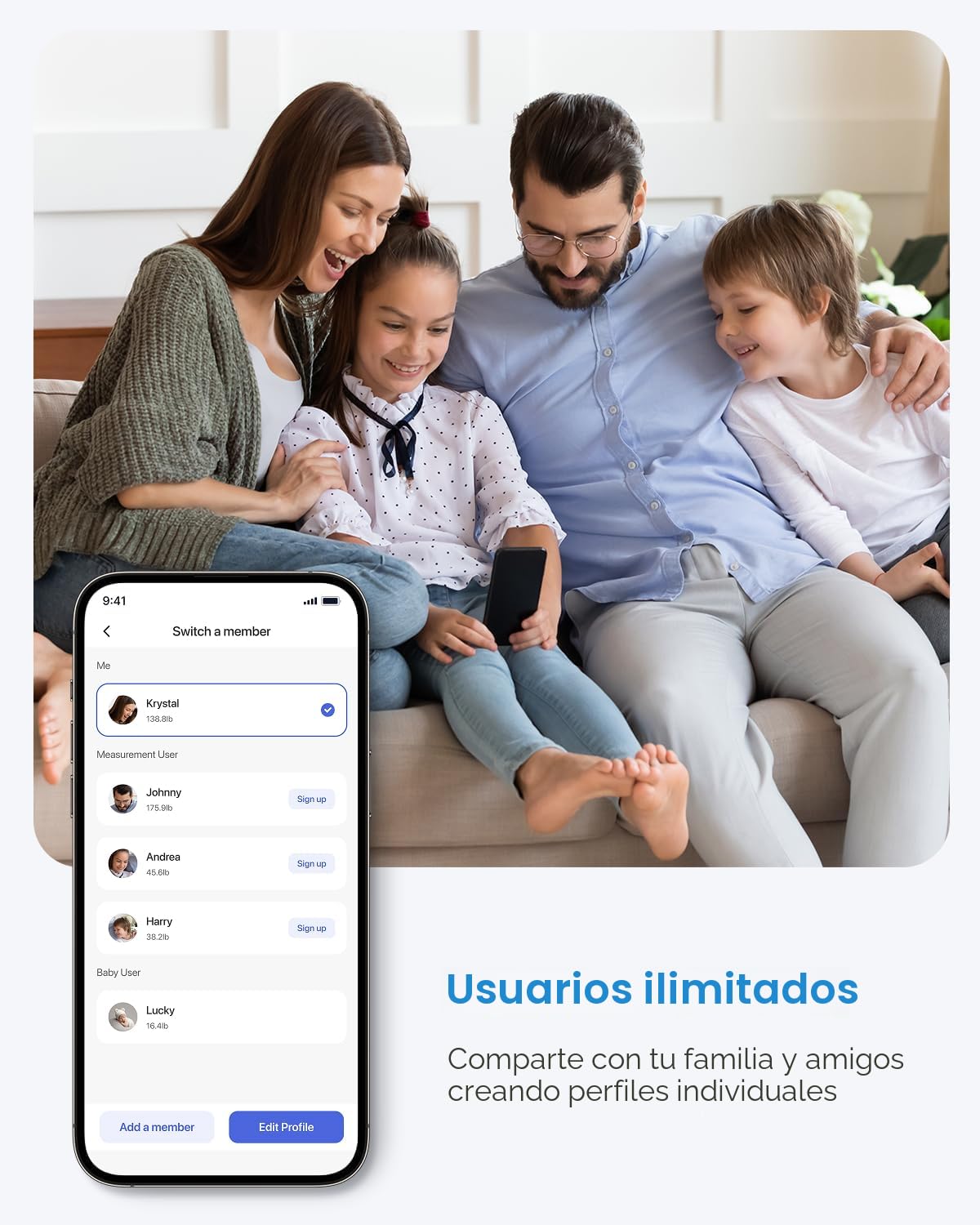 RENPHO Báscula inteligente y cinta métrica, báscula digital Bluetoo...