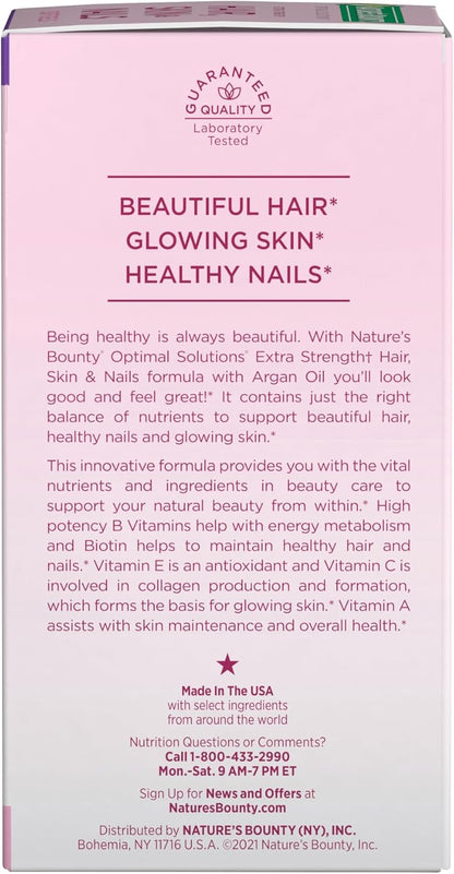 Nature's Bounty Cabello, Piel y Uñas Avanzado, Suplemento Vitam...