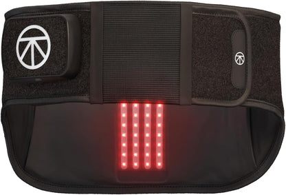 Therabody ThermBack LED - Envoltura de espalda 4 en 1 con calor, infrarrojo lejano, vibración y terapia de luz LED para aliviar el dolor de espalda baja