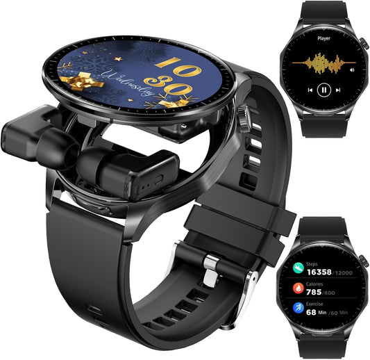 Reloj inteligente con auriculares, relojes inteligentes TWS 2 en 1,...