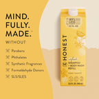 The Honest Company - Rellén de champú y gel de baño 2 en 1, suave p...