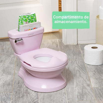 Ingenuity My Size Potty Pro en rosa, inodoro de entrenamiento infan...