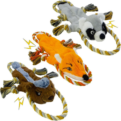 MAOOOOB Juguetes chirriantes para perros, paquete de 3 juguetes sin...