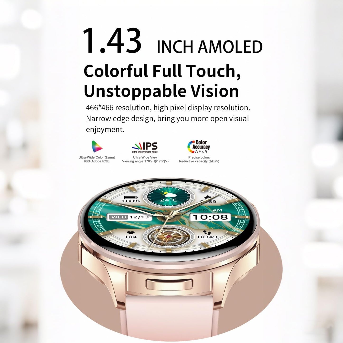 Desong Reloj inteligente con auriculares, relojes inteligentes TWS...
