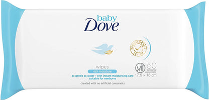 Dove - Toallitas húmedas para bebé, 50 unidades (paquete de 6)