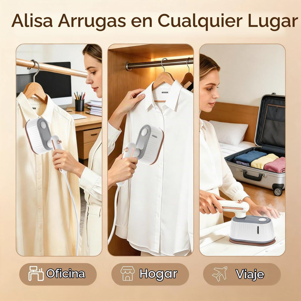 EICORA Vaporizador de mano para ropa, vaporizador 2 en 1 y plancha...
