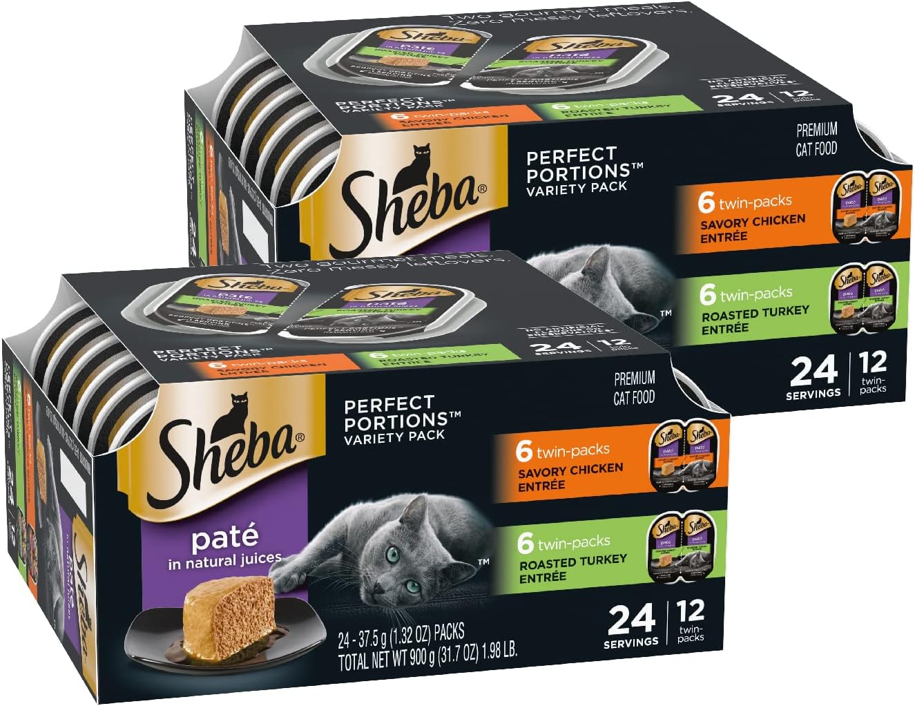 Sheba Portaciones perfectas SHEBA SOFT WEET CAT FOOD PATÉ SAVORIO P...