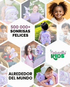 Naturally KIDS Mochila para niños pequeños con juguete Triceratops...