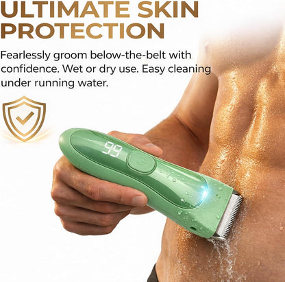 Bekhic Manscape - Cortadora de pelo para ingle y cuerpo para hombre...