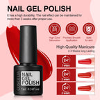 COSCELIA Kit de esmalte de uñas en gel de 53 piezas con luz UV y ki...
