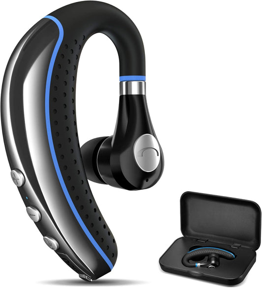 Auricular Bluetooth, auricular inalámbrico V5.0 Bluetooth auricular ultraligero manos libres para negocios/oficina/conducción/deporte