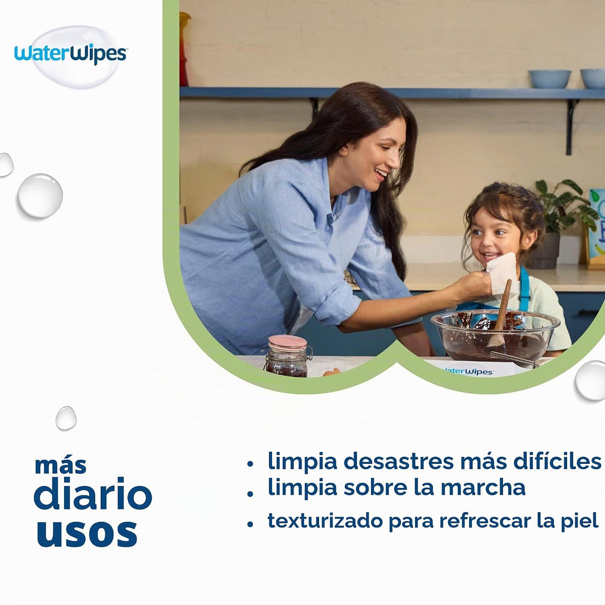 WaterWipes Sensitive+ Toallitas para bebé y niño pequeño, 3-en-1 li...