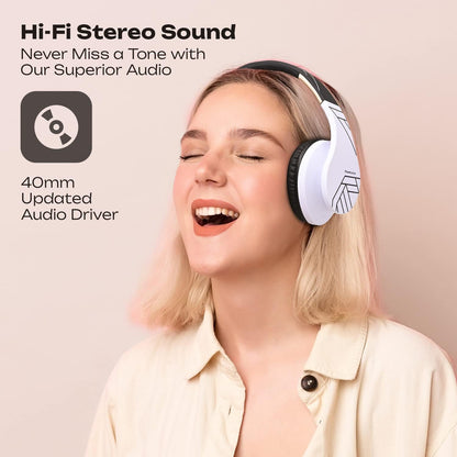 PowerLocus Auriculares Bluetooth sobre la oreja, auriculares inalám...