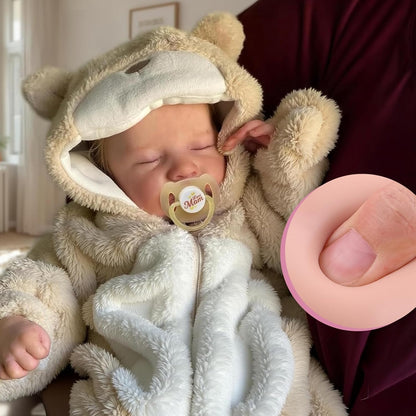 BABESIDE Muñecas de Bebé Reborn Realistas Niño - Muñeca de Bebé de 17 Pulgadas Cuerpo Suave Realista-Muñeca de Bebé Recién Nacido de Silicona Cuerpo Completo de Vinilo Muñecas de Bebé de Vida Real con