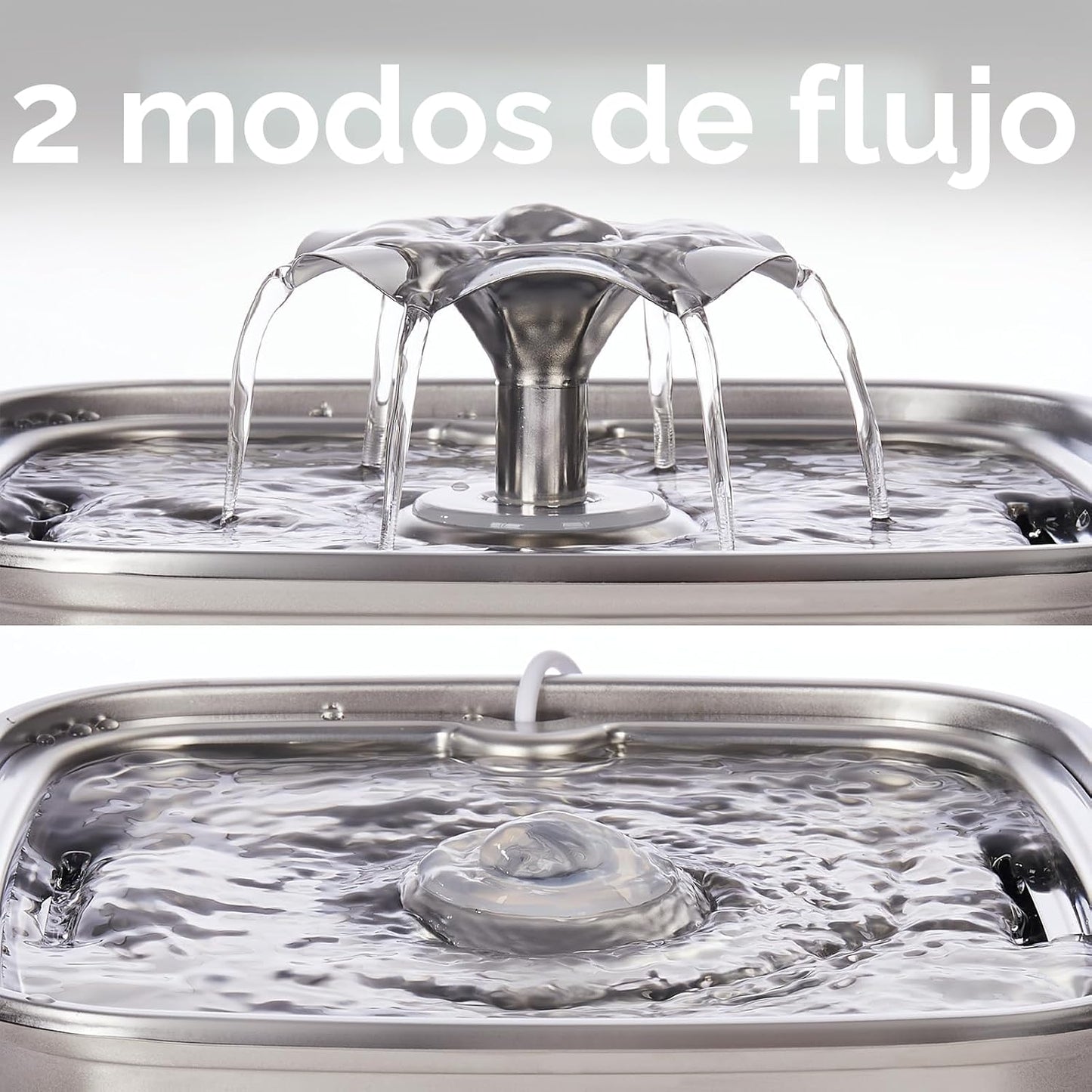 Veken - Filtro de agua para gatos de acero inoxidable ganador del p...