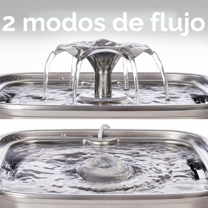 Veken - Filtro de agua para gatos de acero inoxidable ganador del p...