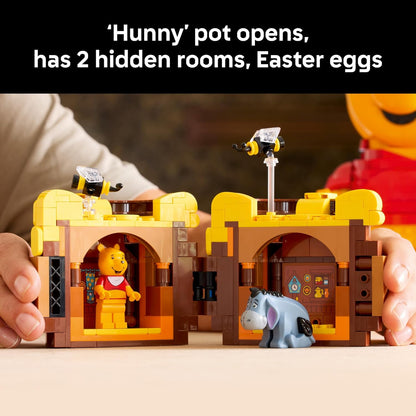 LEGO Disney Winnie The Pooh Juego de construcción – Decoración para el hogar, la oficina o estante de libros para fanáticos adultos, mayores de 18 años – con figura Eeyore – Regalo coleccionable de