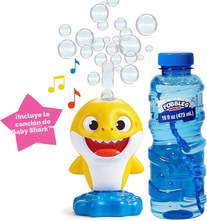 Little Kids Baby Shark - Máquina musical de burbujas SIN derrames,...