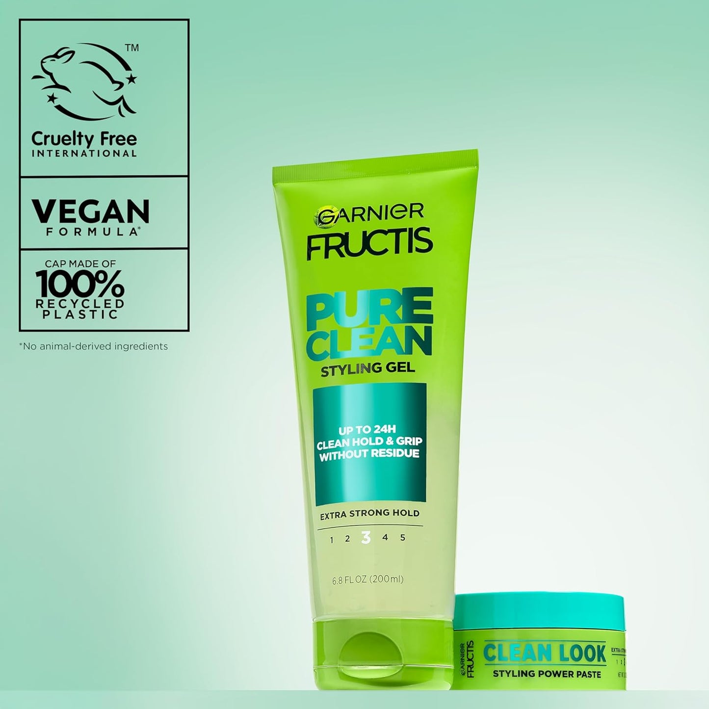 Garnier Fructis Style Pure Clean - Gel de peinado, 6.8 onzas líquid...