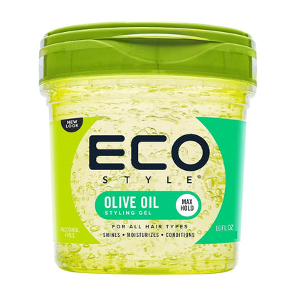 Eco Style Gel de Aceite de Oliva para Peinar - Añade brillo y contr...