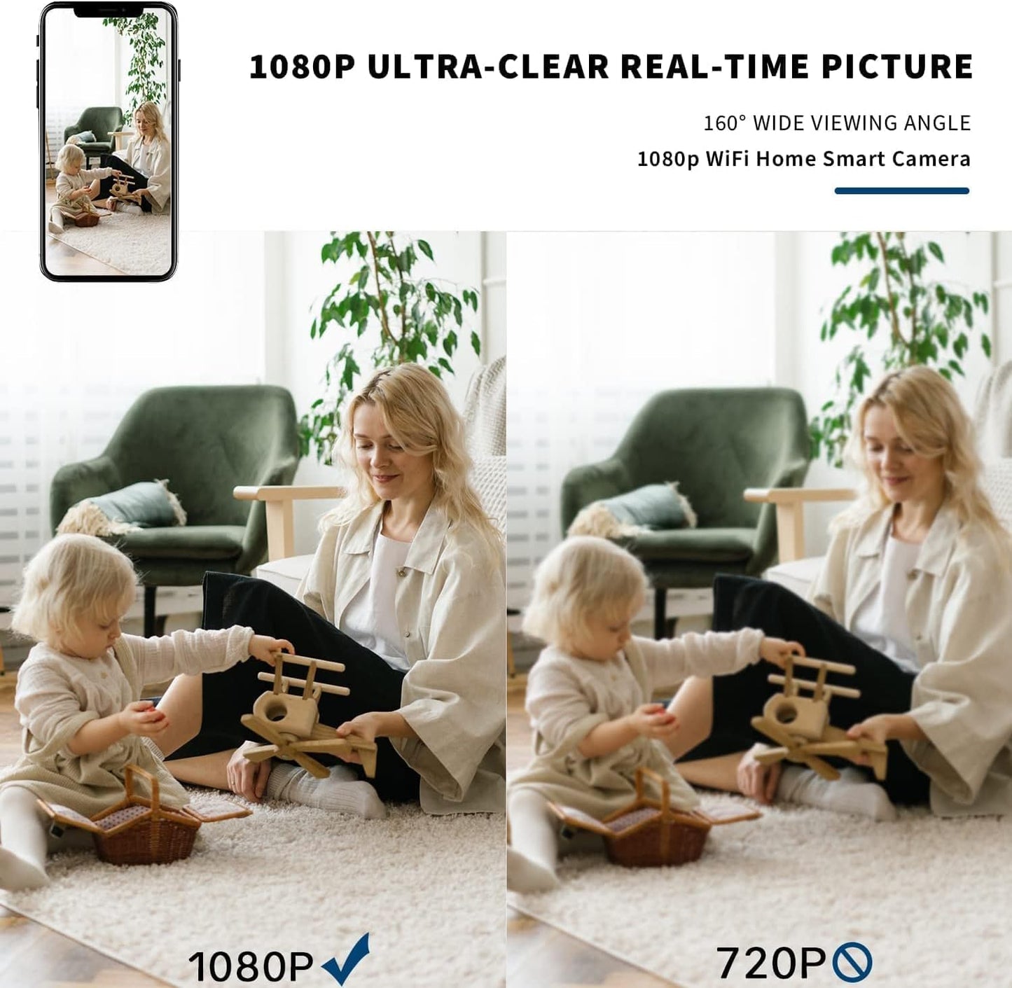 DazcnvGlide Hidden Camera - Spy Cameras - Nanny Cam - WiFi Wireless...