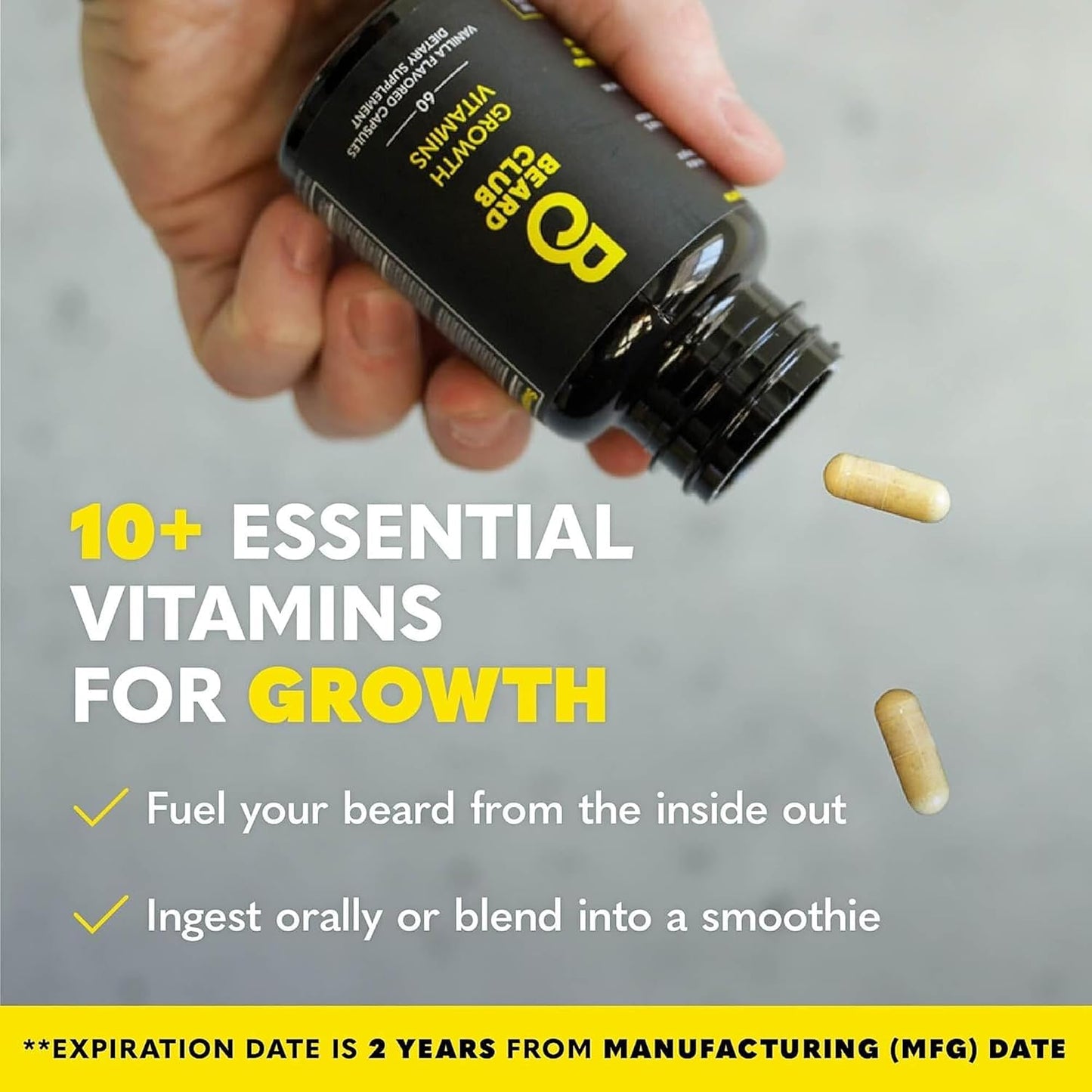 The Beard Club Supreme Kit de Crecimiento de Barba - Rodillo Derma,...
