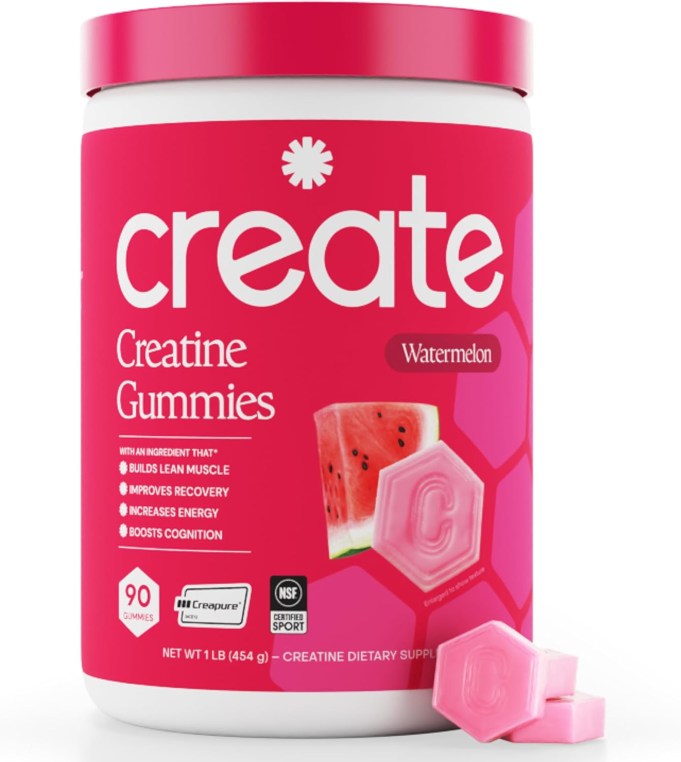 Create Gomitas de Monohidrato de Creatina para Hombres y Mujeres, M...