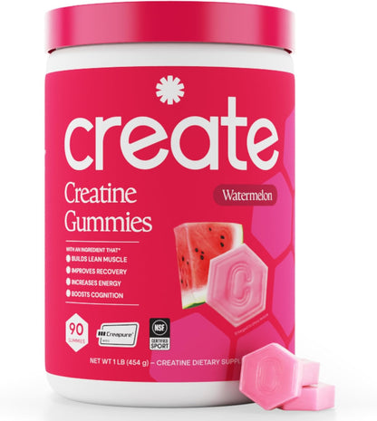 Create Gomitas de Monohidrato de Creatina para Hombres y Mujeres, M...