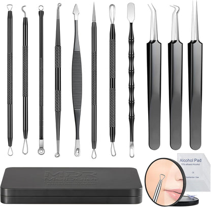 Meidaier Kit de eliminación de puntos negros, extractor de comedona...