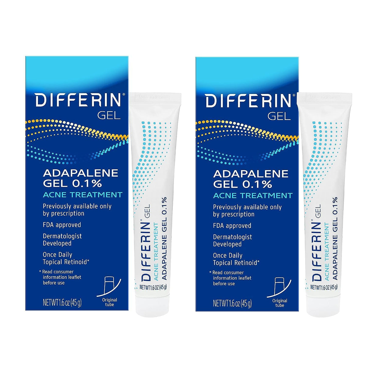 Differin Gel de tratamiento con retinoides para acné, Adapaleno al...