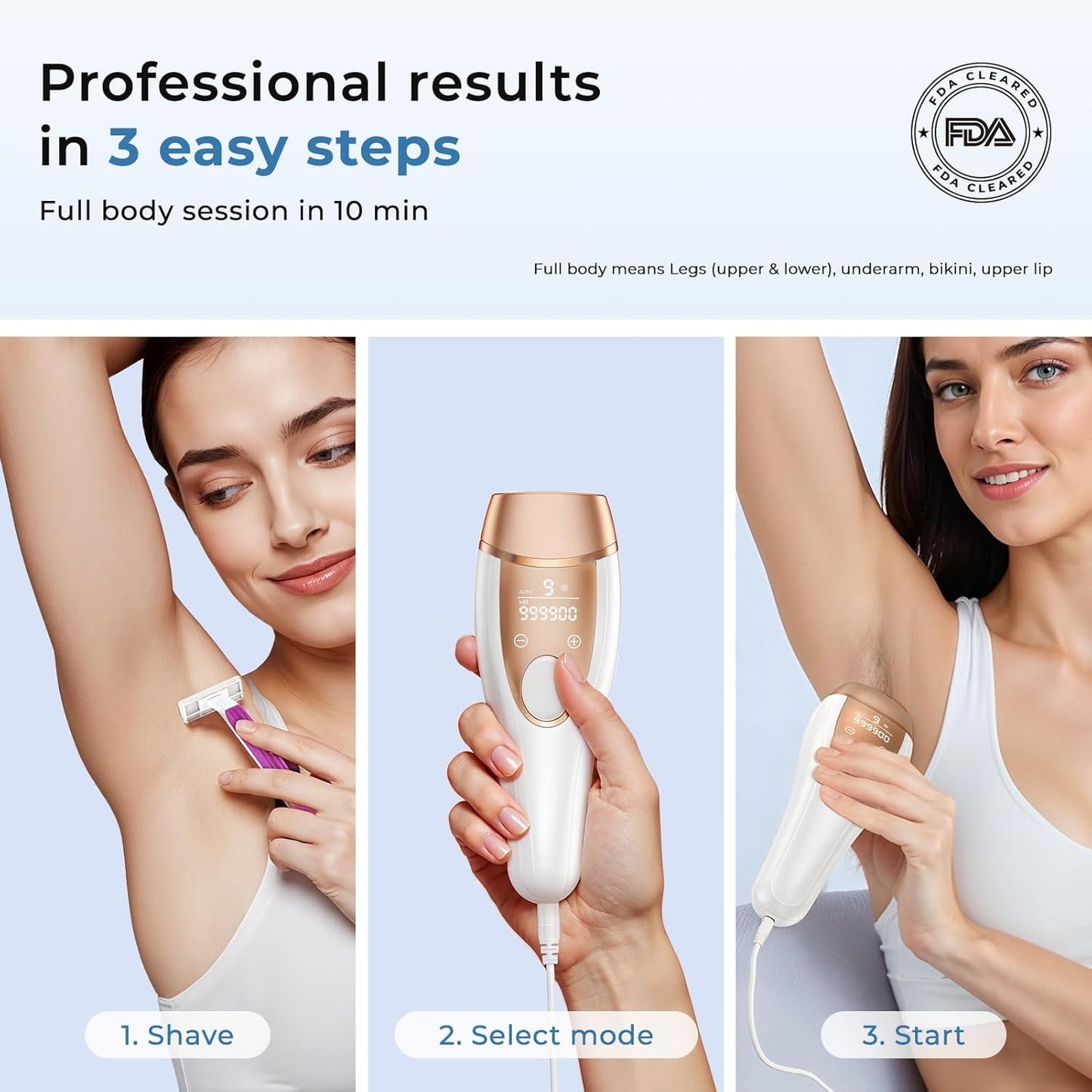 Depilación láser IPL para mujeres, contacto de enfriamiento de hiel...