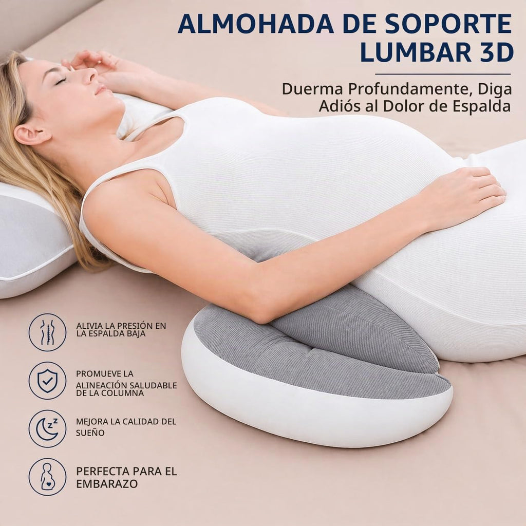 PandaEar Almohada de Embarazo Cuña para Dormir, Soporte Corporal de...