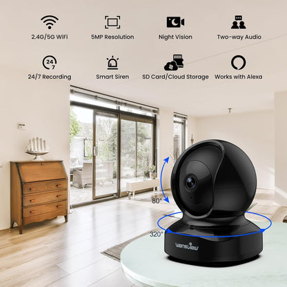 wansview Cámara de seguridad, cámara IP, cámara WiFi para interiore...