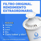 Brita Jarra de filtro de agua de todo el día, blanco, grande, 10 ta...
