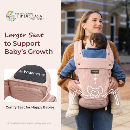 Momcozy Portabebés con asiento de cadera, transporte orientado haci...