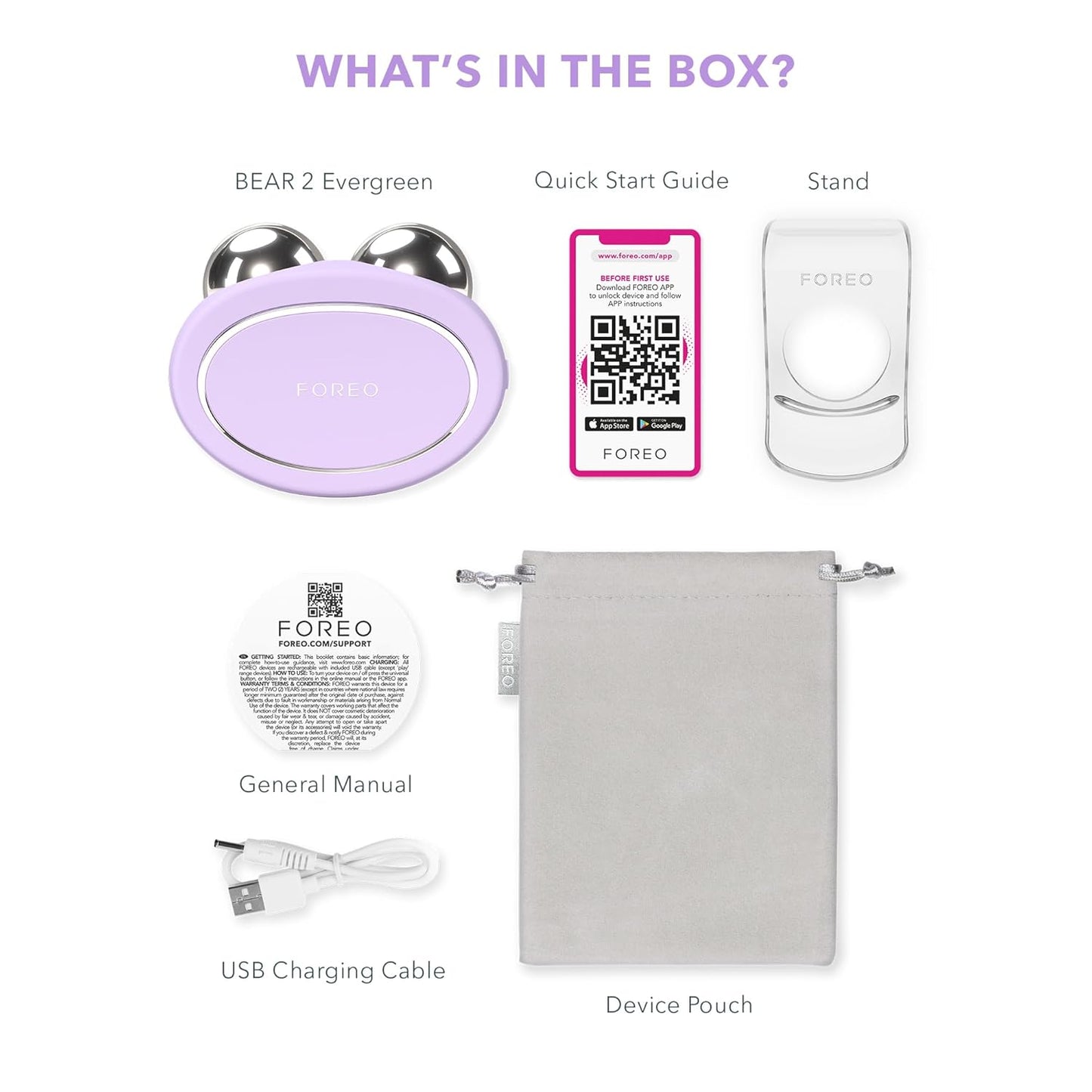FOREO Bear 2 Dispositivo facial de microcorriente de tonificación a...