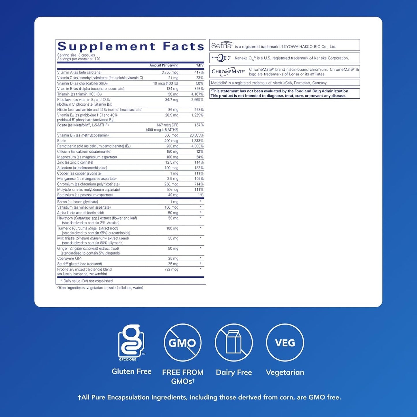 Pure Encapsulations - UltraNutrient - Complejo multivitamínico\/min...