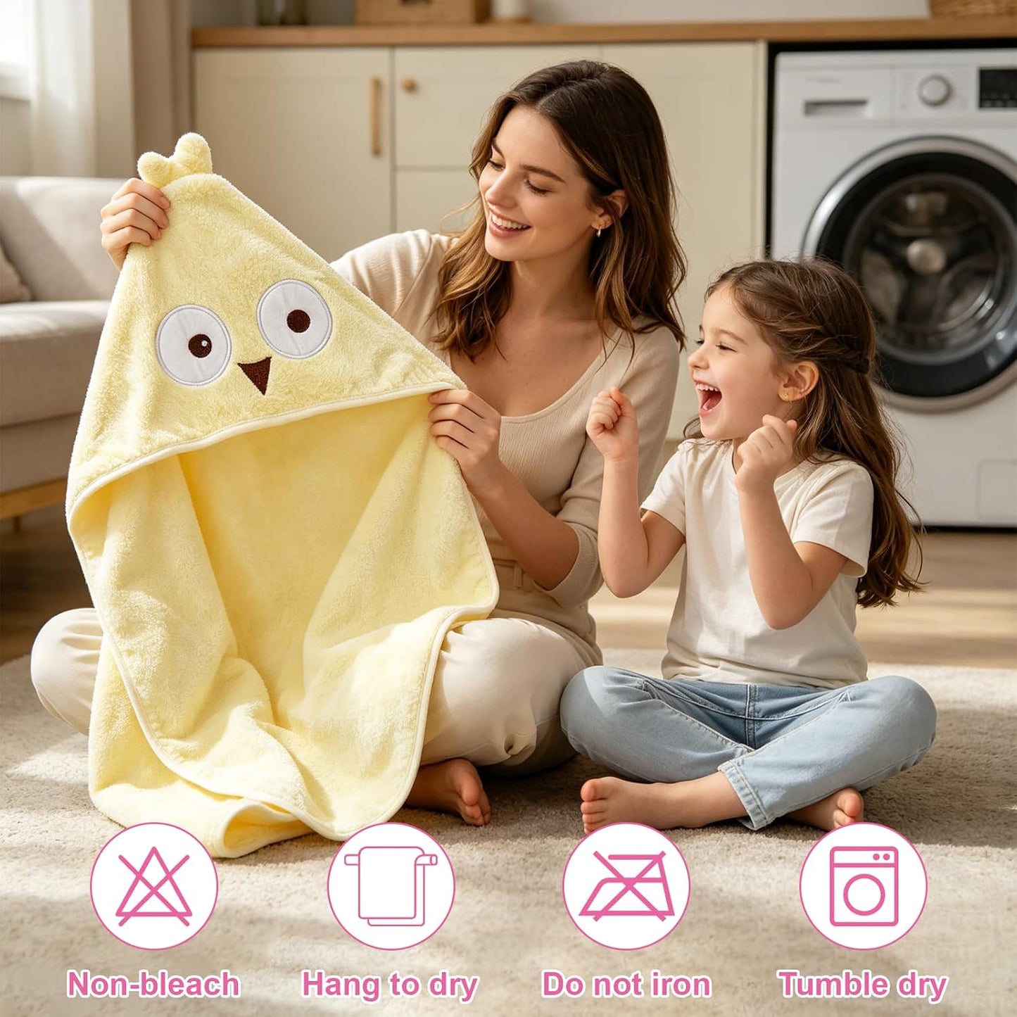 Nlicrst 16 toallas de baño para bebés y niños pequeños, toallas abs...