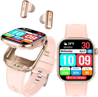 Reloj inteligente Desong con auriculares, pantalla HD de 2.02",...