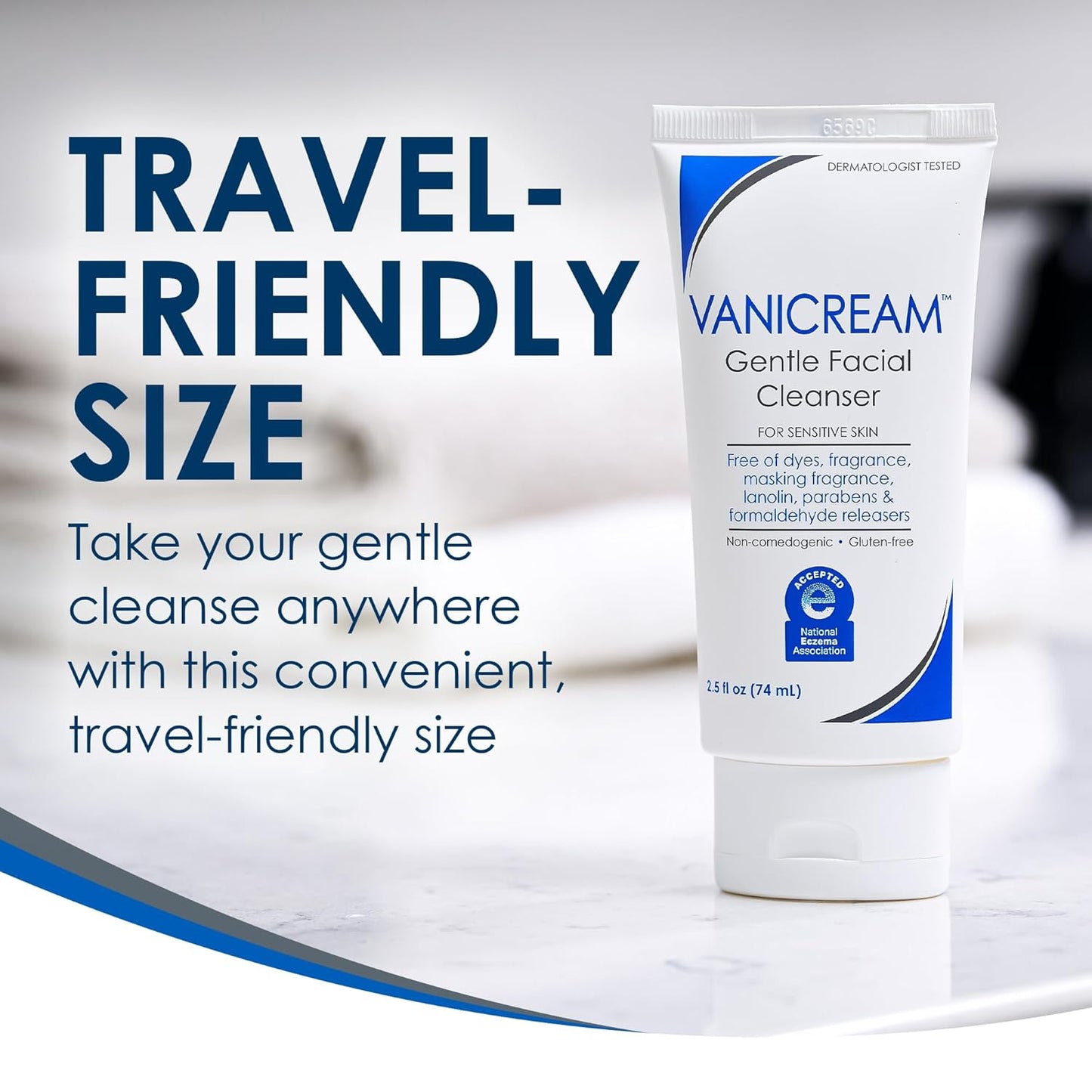 Vanicream Limpiador facial suave, 2.5 onzas líquidas, formulado sin...
