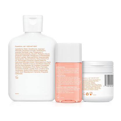 Bio-Oil Juego de cuidado de la piel para cicatrices, estrías y piel seca, kit de 3 piezas de tamaño de viaje que incluye aceite para el cuidado de la piel (2 onzas), gel para piel seca (1.7 onzas) y loción corporal (5.7 onzas), estrías de embarazo y mater
