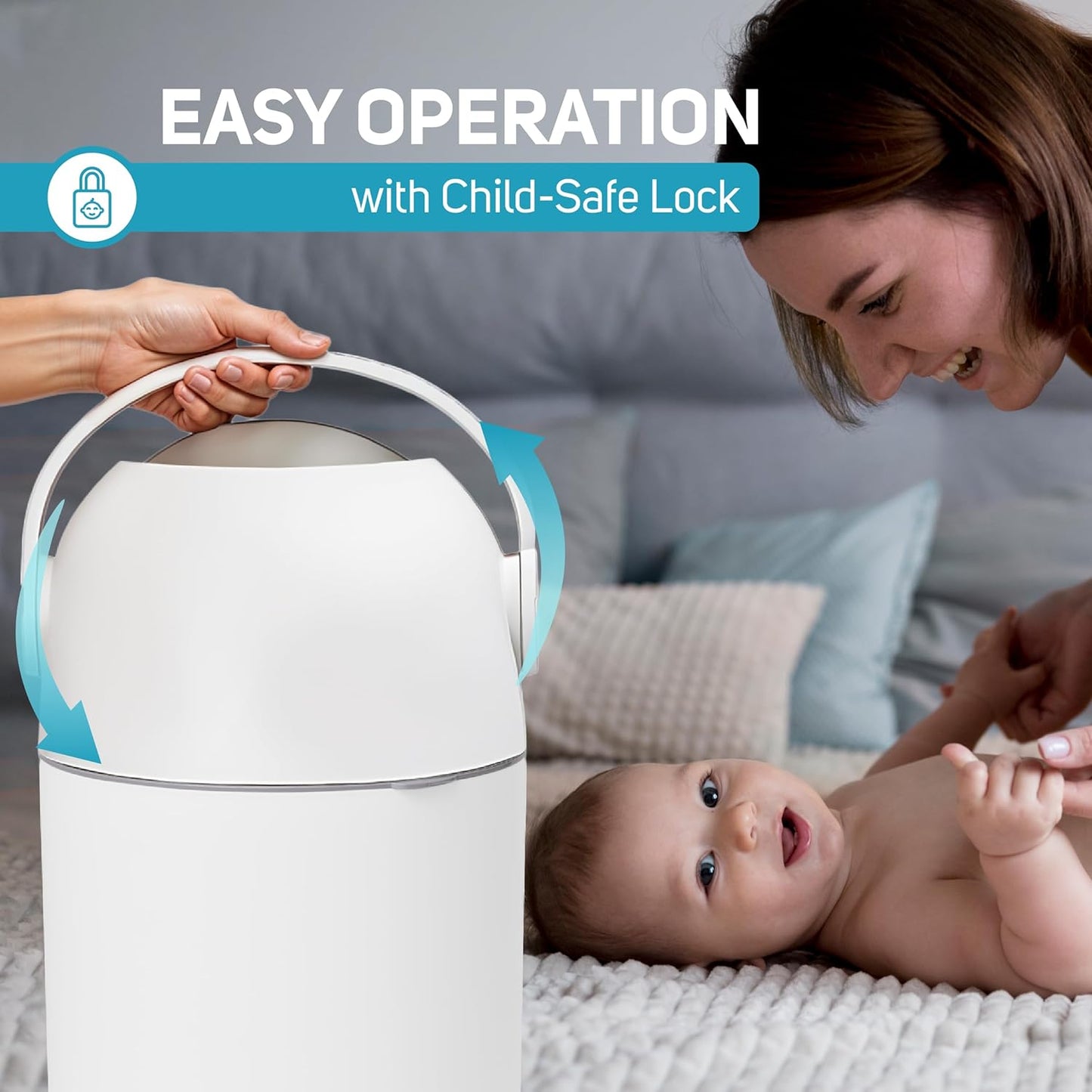 L.A. BABY Cubo Mágico para Pañales - Sistema Patentado 100% Libre d...
