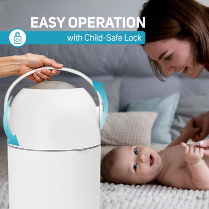 L.A. BABY Cubo Mágico para Pañales - Sistema Patentado 100% Libre d...