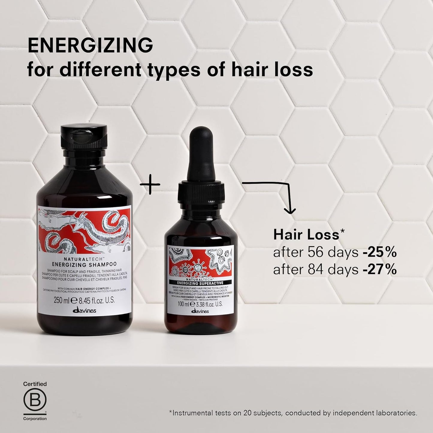 Davines Naturaltech ENERGIZING Tratamiento superactivo, reduce la pérdida de cabello, mejora el tono del cuero cabelludo y reduce la producción de sebo, 3.38 onzas líquidas